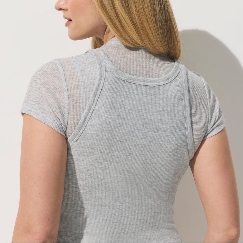 SKIMS Sheet Cotton Tank & Tee Set - Picture 2 of 8